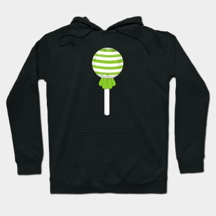 Lime green stripe lollipop Hoodie